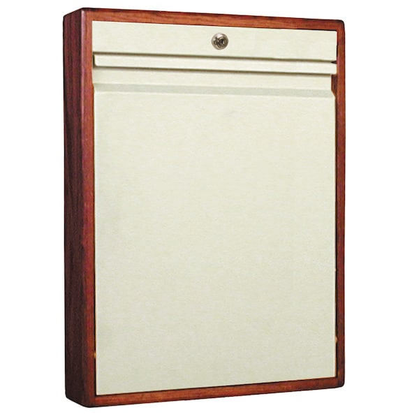 Elite Natural Wood Frame Wall Desk In Cherry With Combo Lock (25"HX3